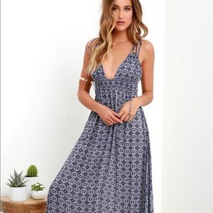 Lulu’s blue maxi dress